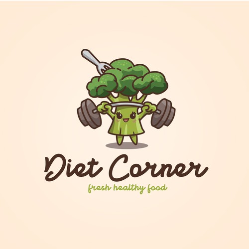 Diet design with the title 'Diet Corner logo concept'