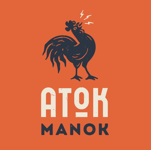 Rooster logo with the title 'Logo design for Coffee Company'