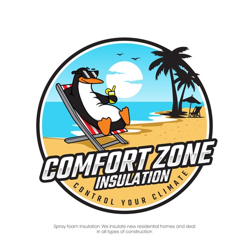 Penguin logo with the title 'Comfort Zone Insulation'