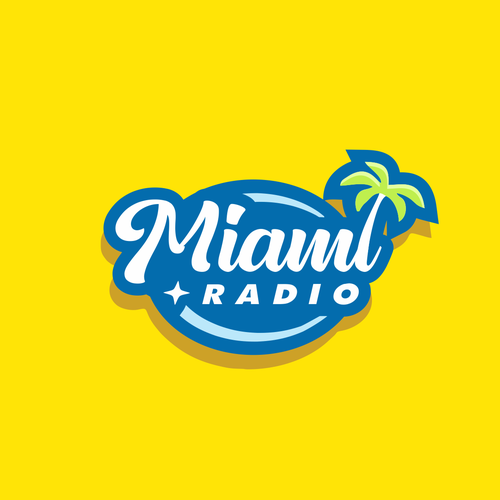 Miami design with the title 'Logo concept for radio'