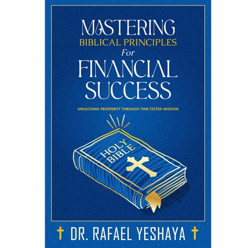 Bible book cover with the title 'unique book design'