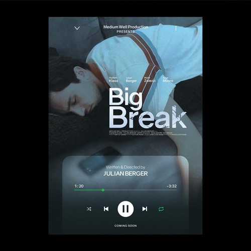 Indie design with the title 'Design a Professional Movie Poster that will be distributed worldwide!'