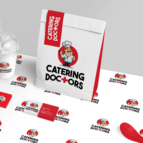 Pharmacy brand with the title 'Catering Doctors'