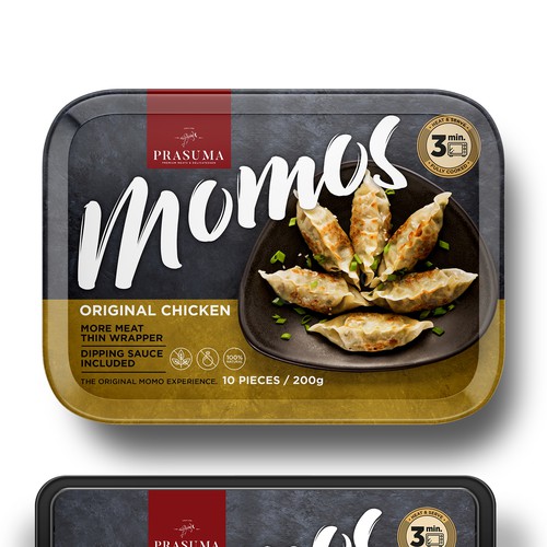 Fast food design with the title 'Food packaging'