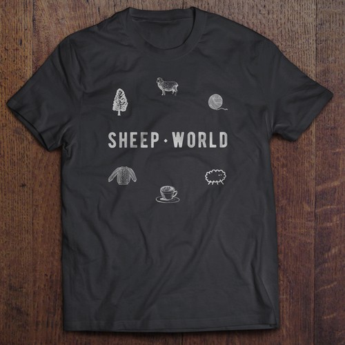 Agriculture t-shirt with the title 't-shirt design for SheepWorld'