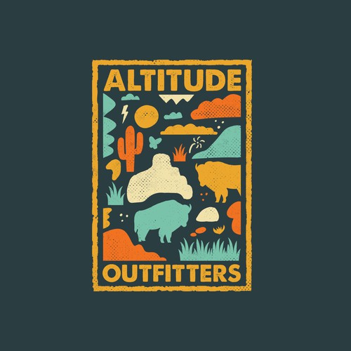 Retro t shirt store design