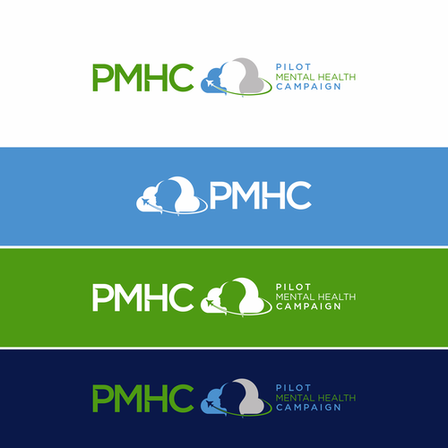 Aviator logo with the title 'Logo design for Pilot Mental Health Campaign'