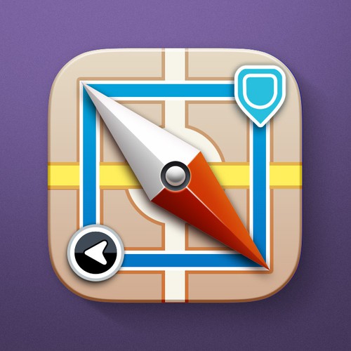 Transit design with the title 'iOS app icon for a Transit app'