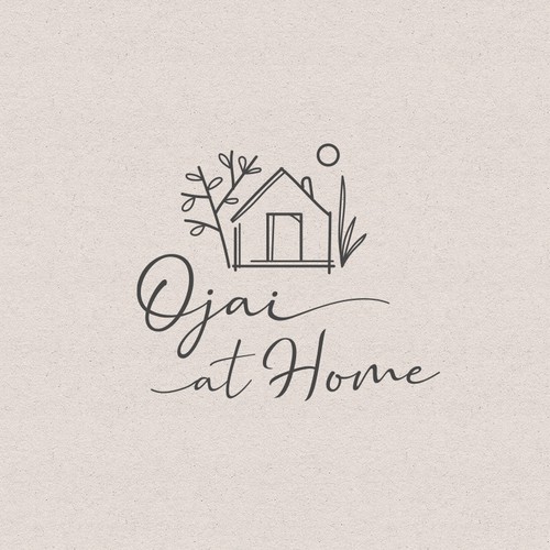 Home decor logo with the title 'Ojai At Home'