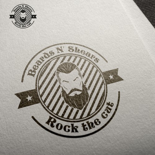 Barber brand with the title 'barber shop logo 1'