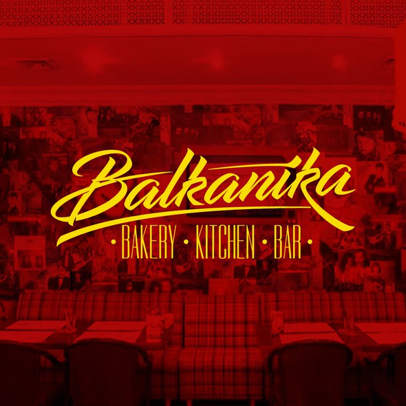 Logo with the title 'Balkanian restoraunt logo'