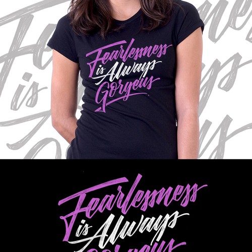 Cool t-shirt with the title 'Typography T-shirt design'