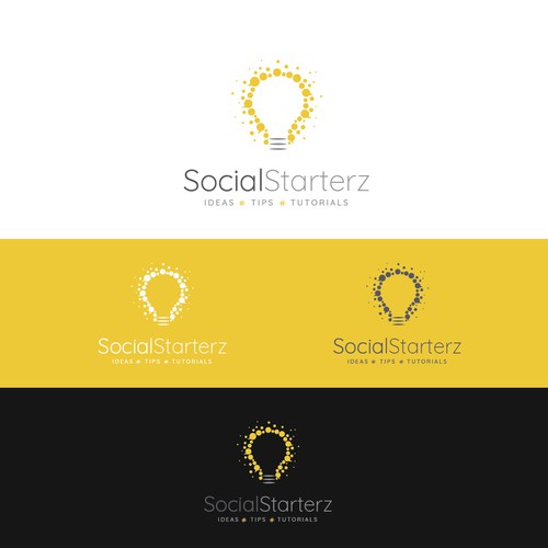 Presentation logo with the title 'Social Starterz'