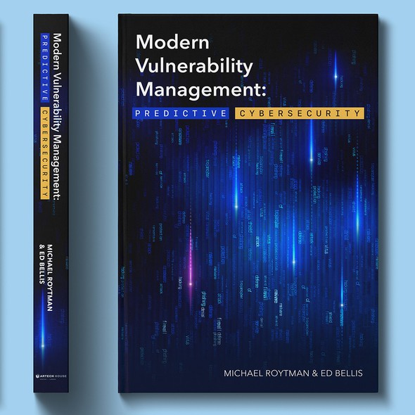 Management book cover with the title 'Cyber security book cover'