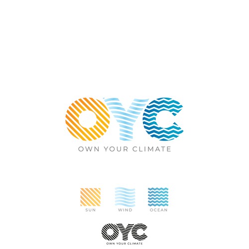 Wind logo with the title 'Own Your Climate (OYC)'