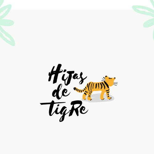 Tiger design with the title 'Hipster logo for Hijas de Tigre, a mexican gift shop'