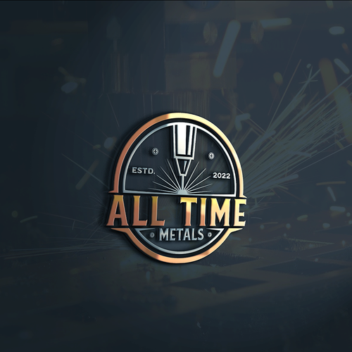 Fabrication design with the title 'Logo design for metal laser cutting shop'