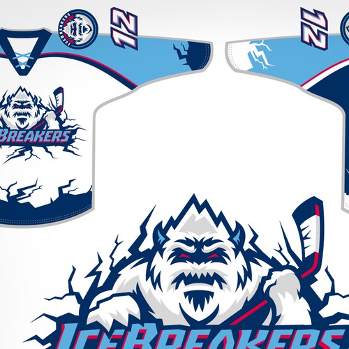 Hockey t-shirt with the title 'ICE  BREAKERS'