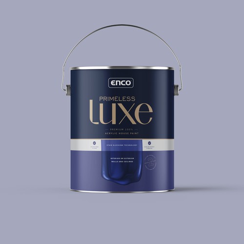 Painted packaging with the title 'Paint Bucket Packaging design'