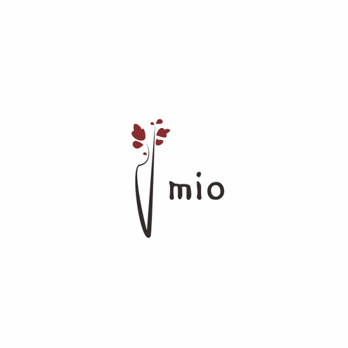 Cherry blossom design with the title 'mio'