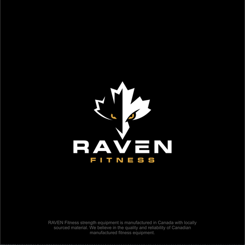 Raven logo with the title 'raven fitness'