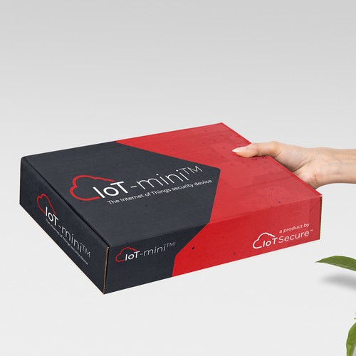 Technology packaging with the title 'IoT-mini Packaging Design'
