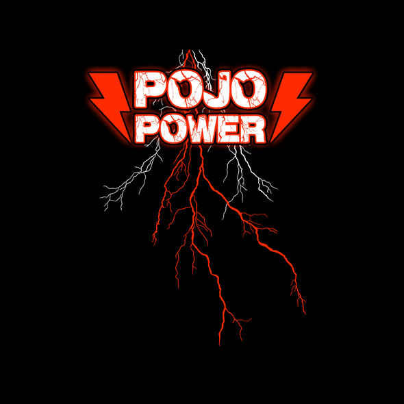 Night sky design with the title 'Pojo Power'