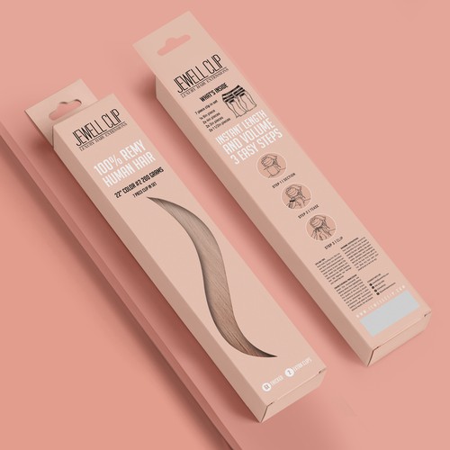 Fashion packaging with the title 'package and Logo design'