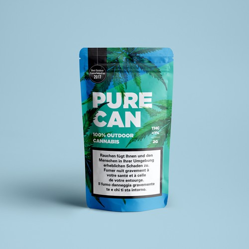 Cannabis packaging with the title 'Cannabis packaging for the younger generation'