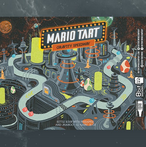 Can design with the title '2nd -mario tart 8bit'