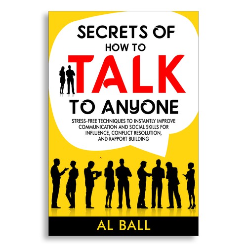 Stress design with the title 'Secrets of How to Talk to Anyone'