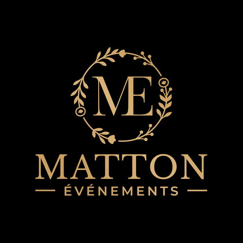 Event planning logo with the title 'Matton Événements'