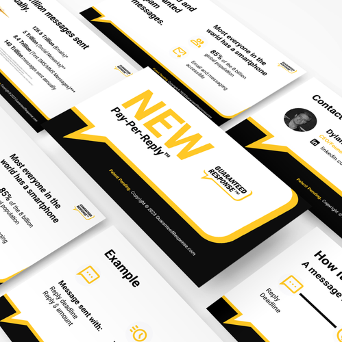 English design with the title 'Yellow concept with message buble'