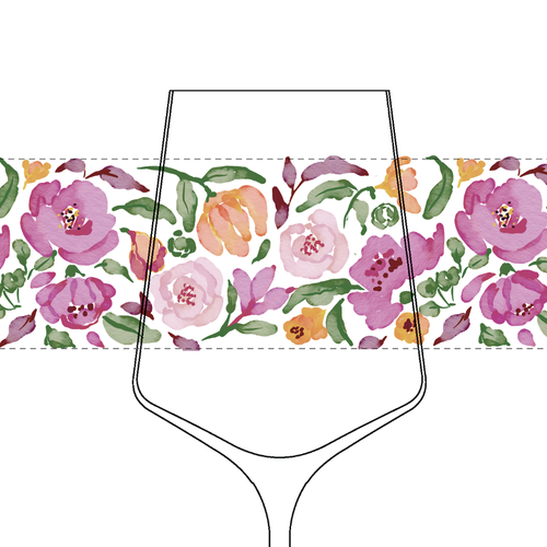 Pattern design artwork with the title 'Floral pattern'