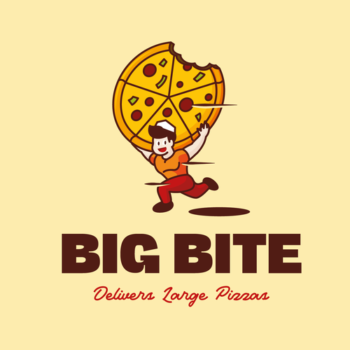 Giant design with the title 'Pizza Delivery'