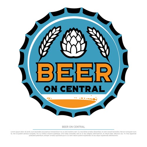 Beer logo with the title 'craft beer distributer logo'