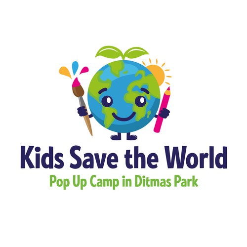 Camping design with the title 'globe logo'