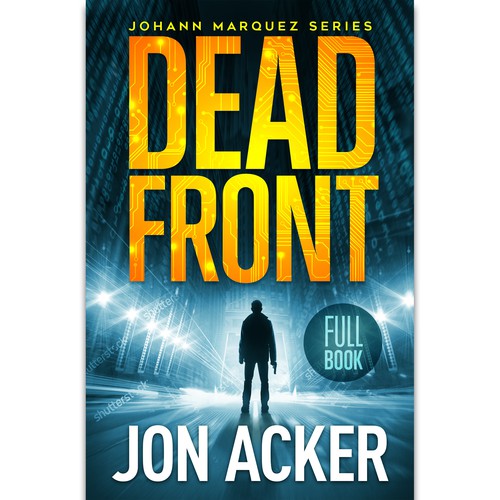 Futuristic book cover with the title 'Dead Front'