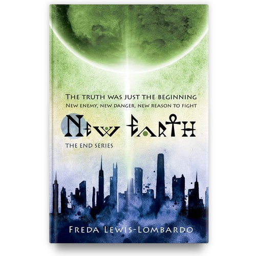 Dystopian book cover with the title 'New Earth book cover'
