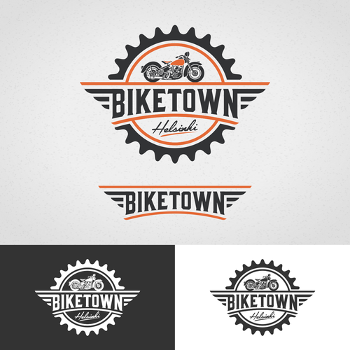 Motorcycle logo with the title 'Motorcycle store logo'