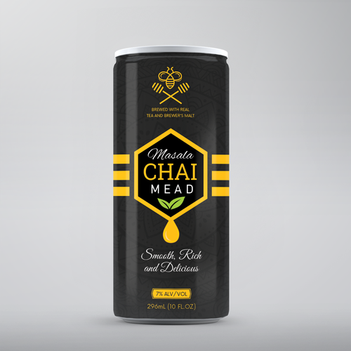 Honey label with the title 'Masala Chai Mead'
