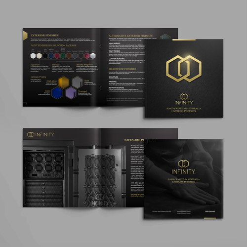 Design with the title 'The Infinity Booklet'