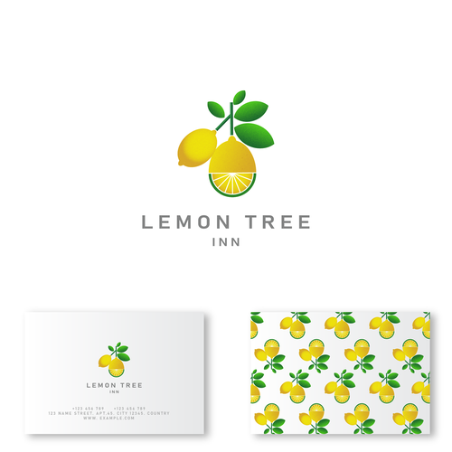 Lemon logo with the title 'Lemon design logo'