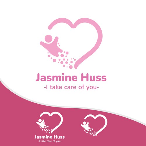 Corporate design logo with the title 'Jasmine Huss'