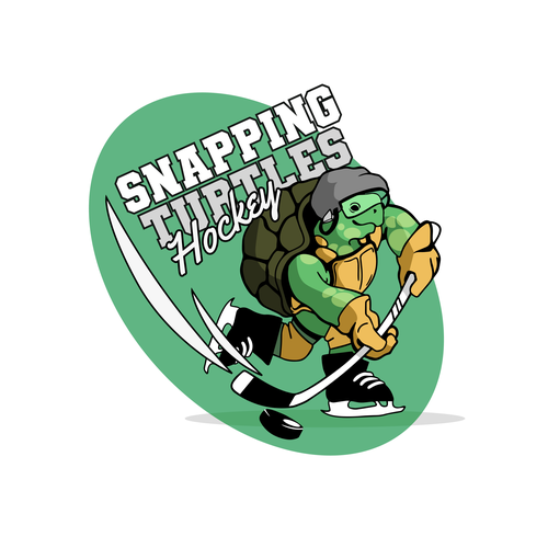 Tortoise logo with the title 'Snapping Turtles hockey'