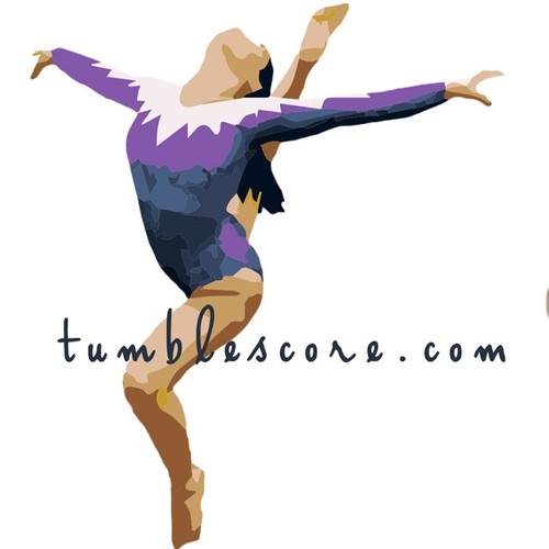 Graphic t-shirt with the title 'Gymnastics blog t-shirt'