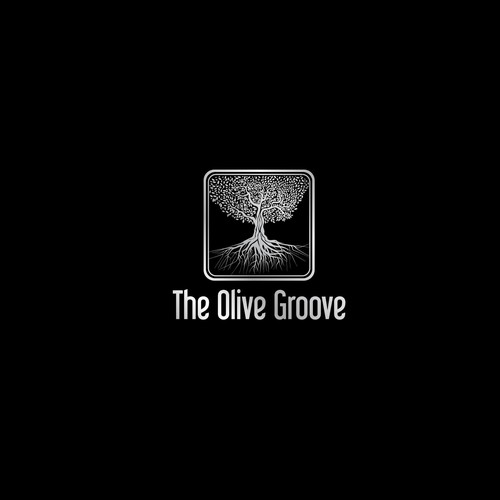 Platinum logo with the title 'Logo Design (The Olive Groove)'