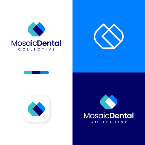 Dental design with the title 'mosaic dental'