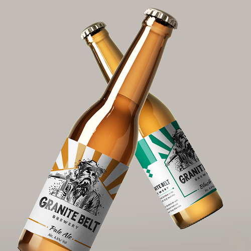 Print label with the title 'Beer Label "Granite Belt"'