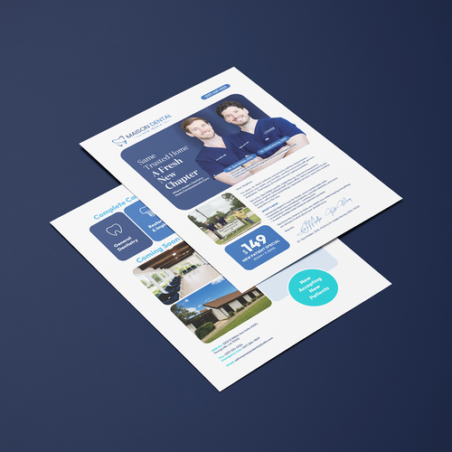 Dental design with the title 'Flyer Design'